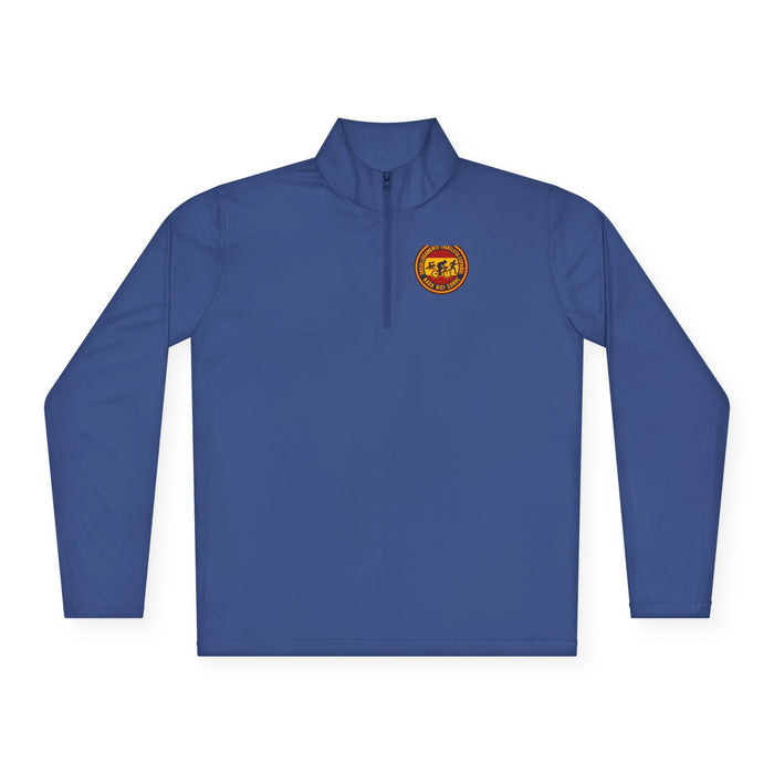 Orgullosamente Triatleta Español Unisex Quarter-Zip Pullover — Swim