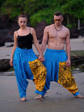 Buy Unisex Couple Bohemian Lion Print Hippy Baggy Aladdin Harem Pants For Travel Dance Yoga