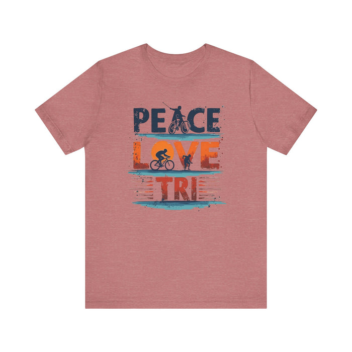 Peace Love Triathlon T-Shirt - detail view