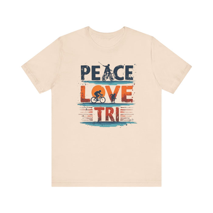 Peace Love Triathlon T-Shirt - size chart