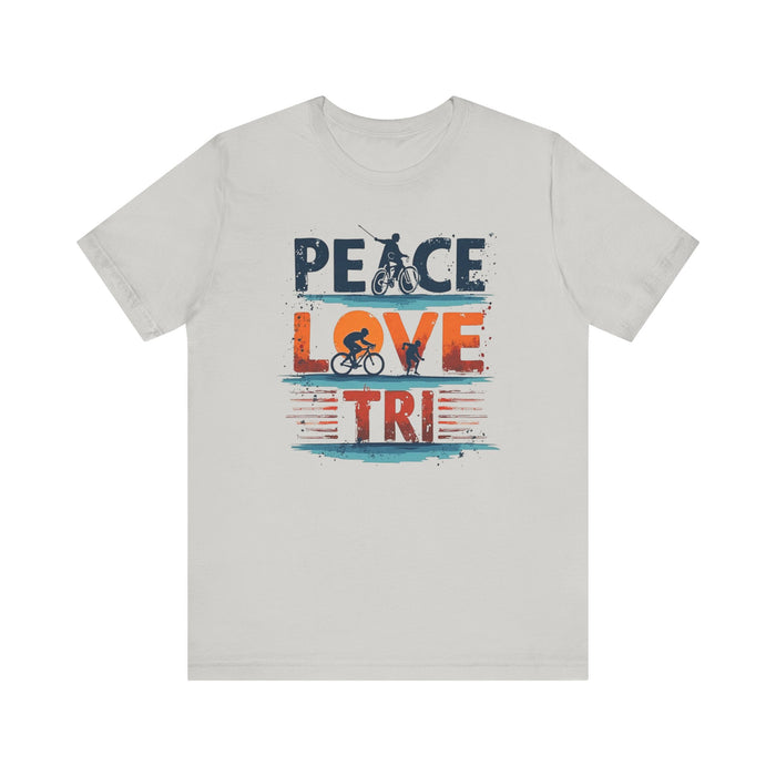 Peace Love Triathlon T-Shirt - size chart