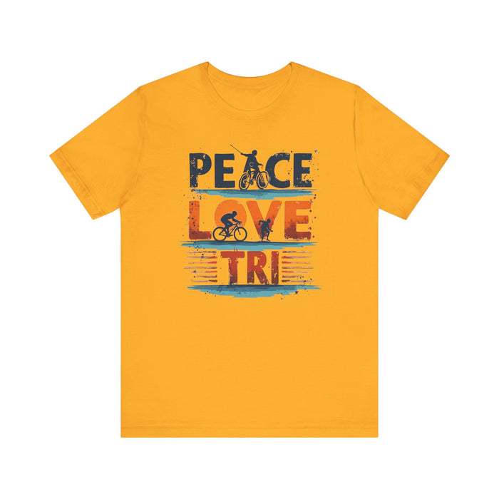 Peace Love Triathlon T-Shirt - size chart