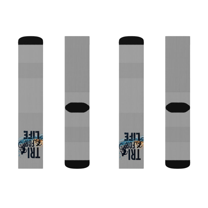 Performance Cycling Crew Socks - All Over Prints - alternate view