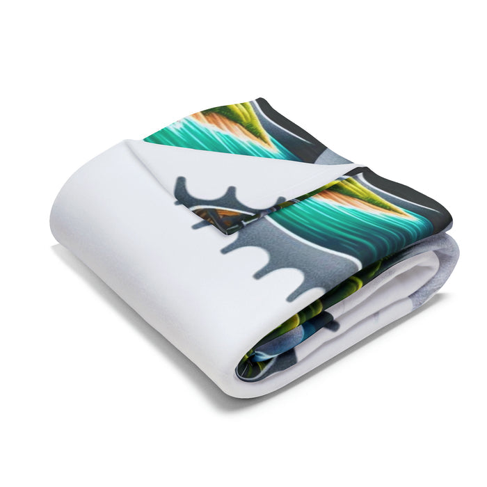 Personalized Fleece Blanket for Triathletes - Home Decor - detail view for triathlon