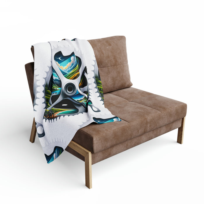 Personalized Fleece Blanket for Triathletes - Home Decor - lifestyle view for triathlon