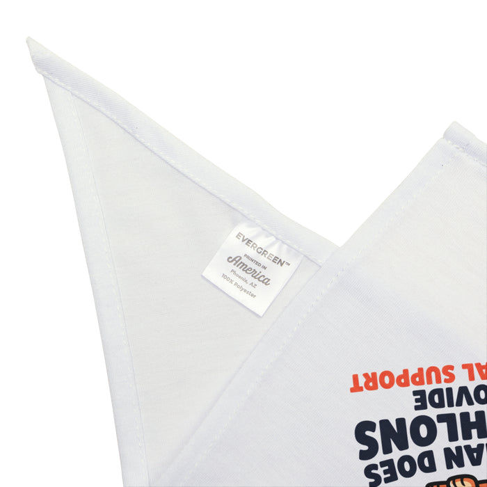 Pet Bandana - "My Human Does Triathlons I Provide Emotional Support" Cute Dog Bandana, Funny Triathlete Pet Gift