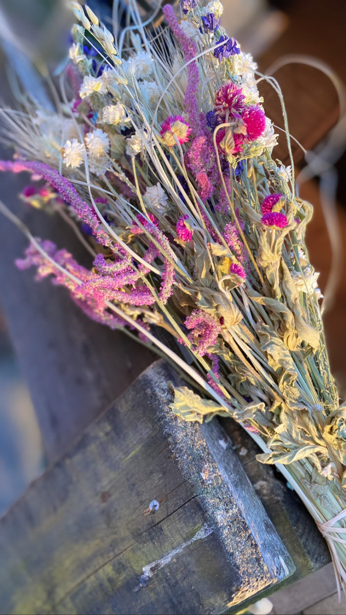 Pink Grasslands dried bouquet