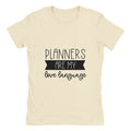 Planners are My Love Language - Women's Cotton Boyfriend Shirt