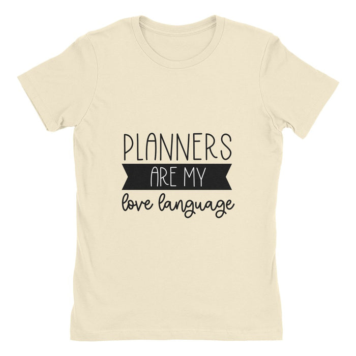 Planners are My Love Language - Women's Cotton Boyfriend Shirt