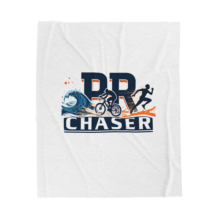 Plush Velveteen Triathlon Athlete Blanket - All Over Prints