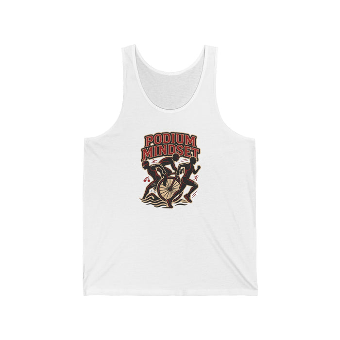 Podium Mindset Running Tank Top — Motivational Race Day Athletic Tank