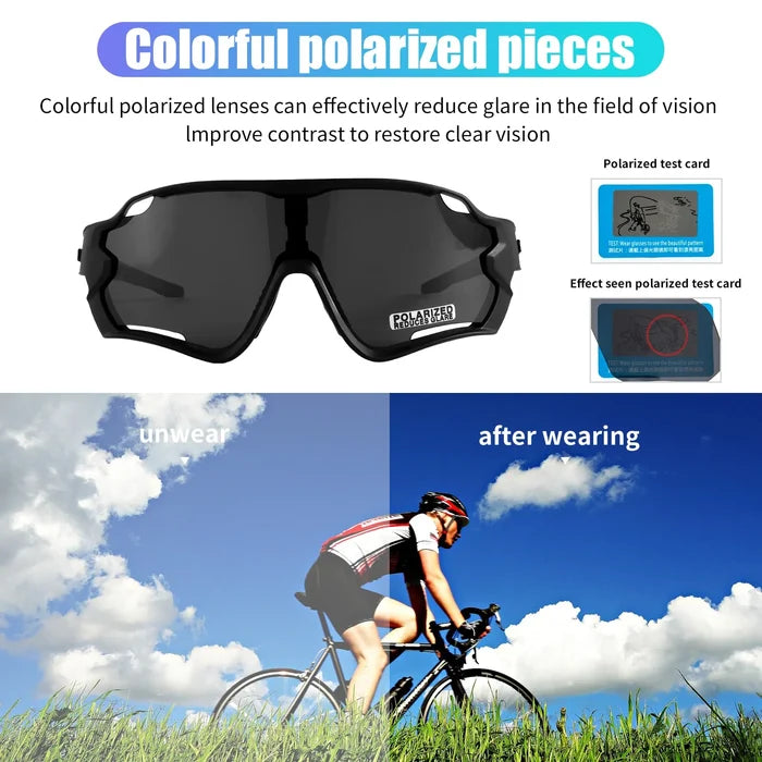 Polarized Cycling Glasses with UV Protection - Accessories - size chart for triathlon