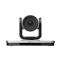A certified refurbished Polycom Eagle Eye IV MPTZ-10 1080P camera (NO ADAPTER), black and silver with a central lens, is shown front view on a rectangular base against a white background. Brand: Polycom.