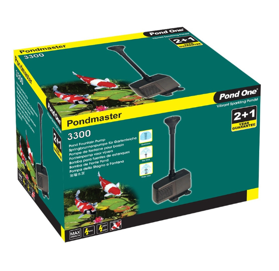 Pond-One Pondmaster Fountain Pump - 3300 - 2800L/Hr