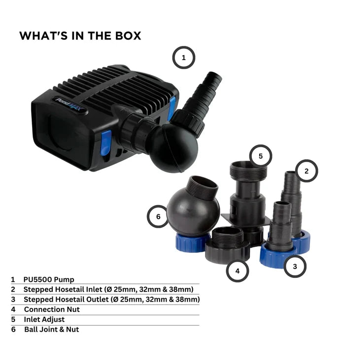 PondMAX PU Series Waterfall/ Filtration Pump - PU5500