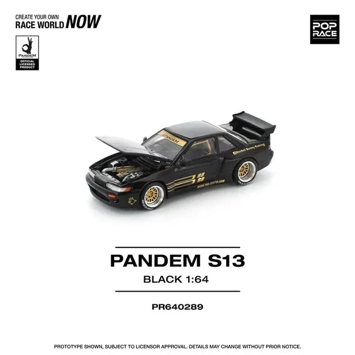 POP RACE 1:64 PANDEM SILVIA S13 / LANCER EVOLUTION IV / RX7 Diecast Model Car