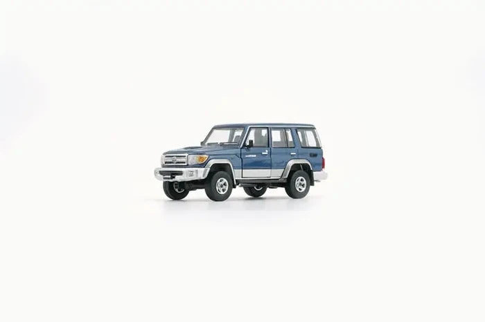 **Pre-Order** BM Creations 1:64 Land Cruiser LC76 Blue (LHD) Diecast Model Car