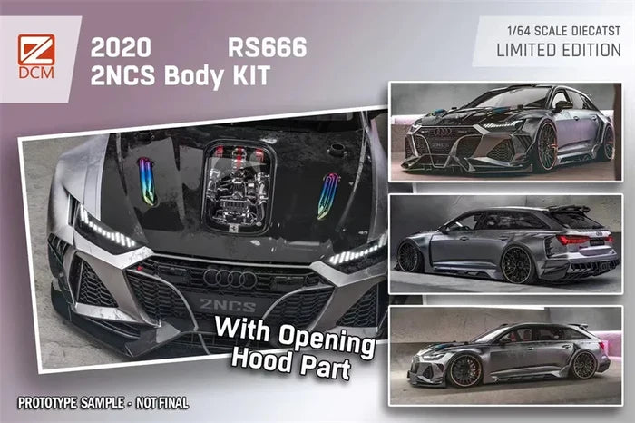 **Pre-Order** DCM 1:64 Rs6 black limited999 Diecast Model Car