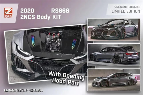 **Pre-Order** DCM 1:64 Rs6 black limited999 Diecast Model Car
