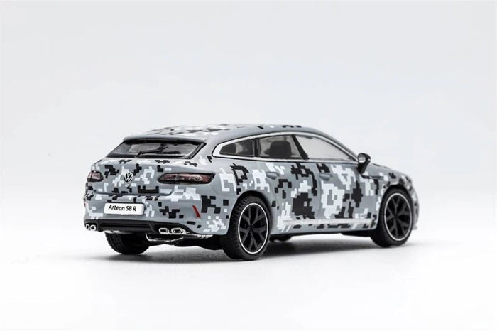 **Pre-Order** GCD 1:64 Arteon R /CC Shooting Brake Grayscale Camouflage LHD Diecast Model Car