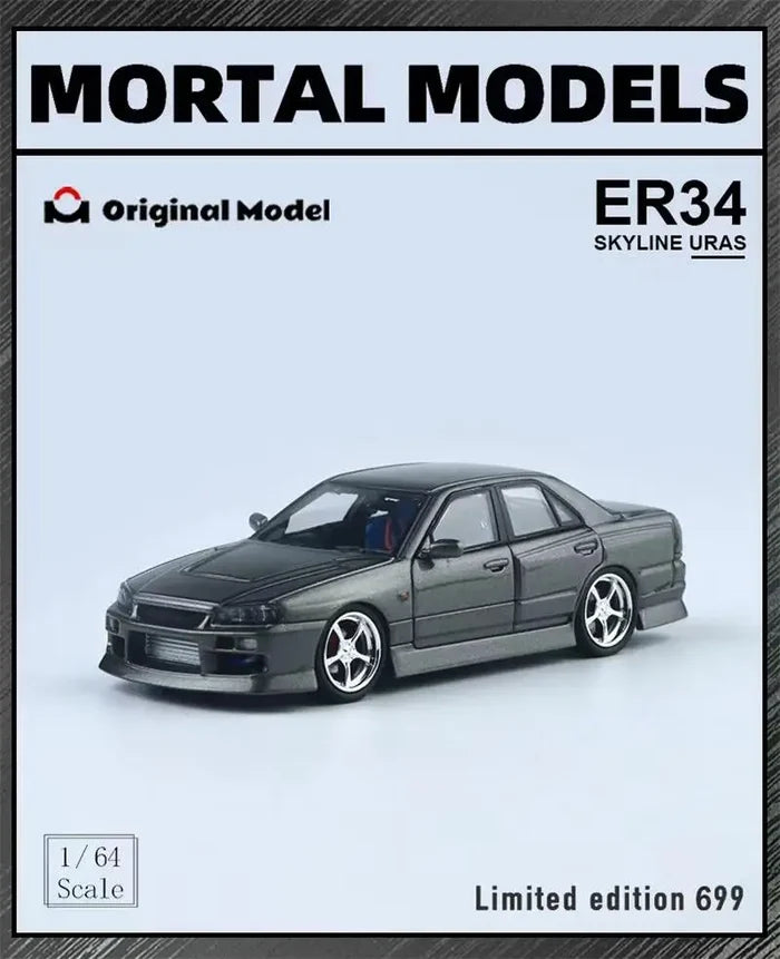 **Pre-Order** Mortal x OM 1:64 Skyline ER34 limited699 Diecast Model Car