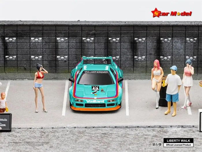 **Pre-order** Star Model 1:64 Liberty Walk NSX LBWK Green Vaillant #4 Diecast Model Car