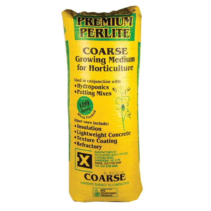 Premium Perlite Extra Coarse 100 Litre Bag (8mm To 12mm Coarse)