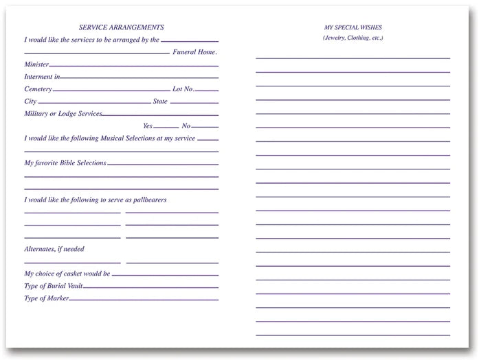 Preneed Information Book
