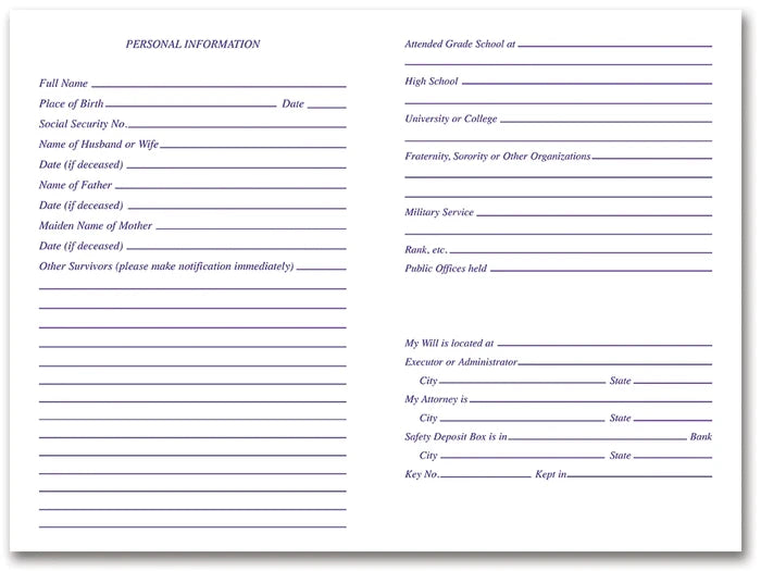 Preneed Information Book