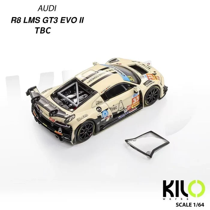 [PreSale] KILO Works 1:64 R8 LMS GT3 EVO II TBC Racing Diecast Model Car