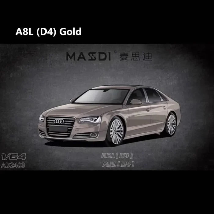 [PreSale] MASDI 1:64 A8 D4 Range Rover 20  Diecast Model Car