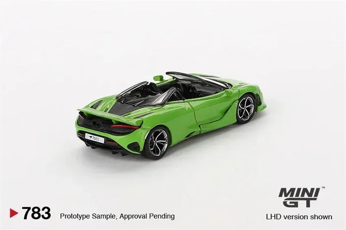[PreSale]  MINI GT 1:64 750S Spider Mantis Green LHD Blister box Ver. Diecast Model Car