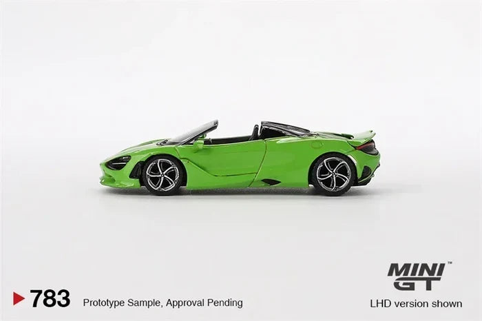 [PreSale]  MINI GT 1:64 750S Spider Mantis Green LHD Blister box Ver. Diecast Model Car