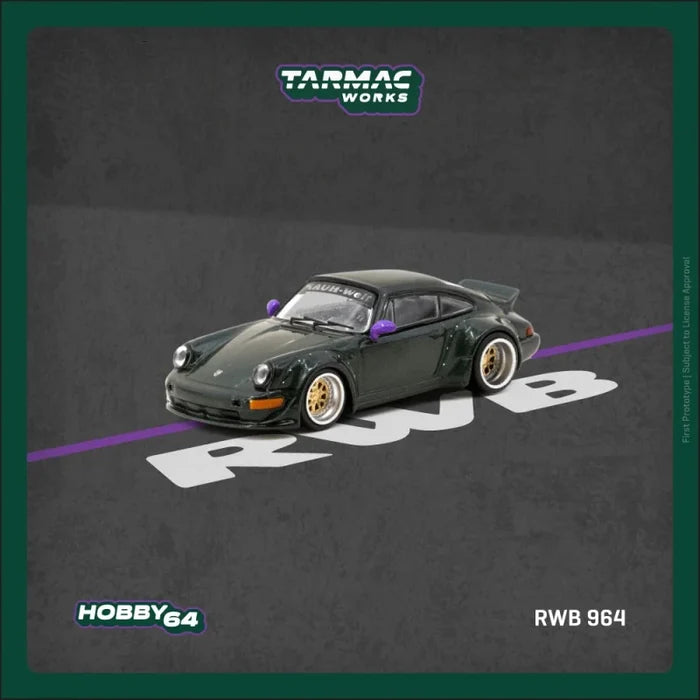 [PreSale] Tarmac Works 1:64 RWB 964 348 Challenge 488 GT3 RS200 Rallye Diecast Model Car