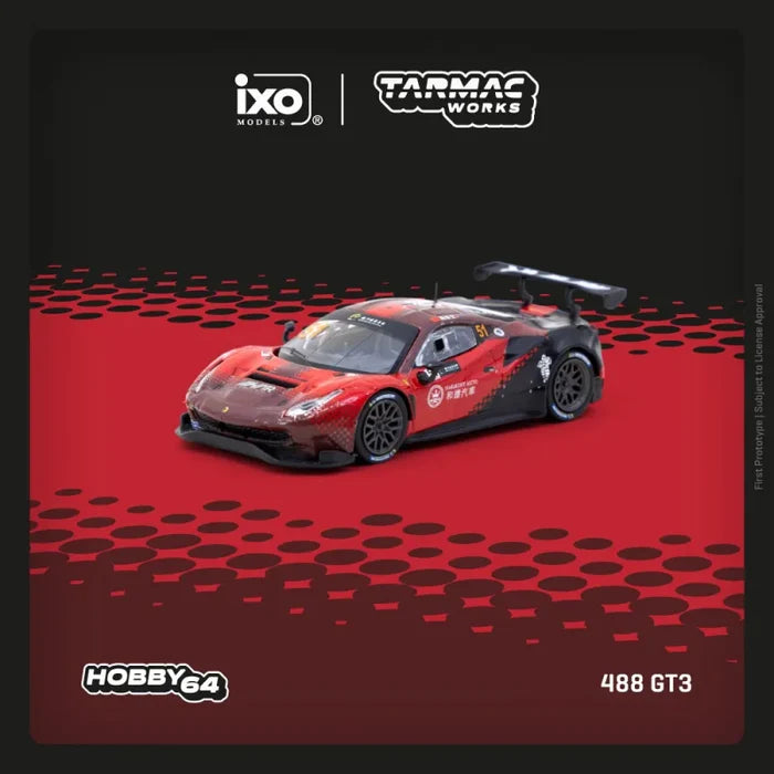 [PreSale] Tarmac Works 1:64 RWB 964 348 Challenge 488 GT3 RS200 Rallye Diecast Model Car