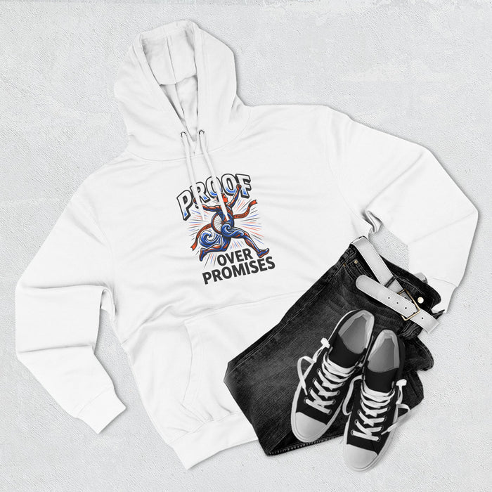 Proof Over Promises Hoodie — Retro Octopus Graphic Pullover