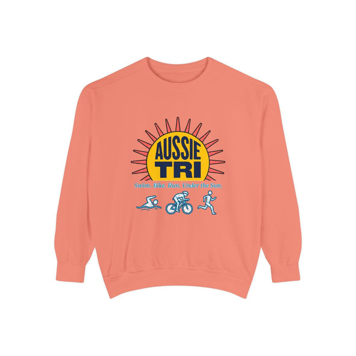 Proud Aussie Triathlete Crewneck Sweatshirt — Swim Bike Run Aussie Triathlete Gear