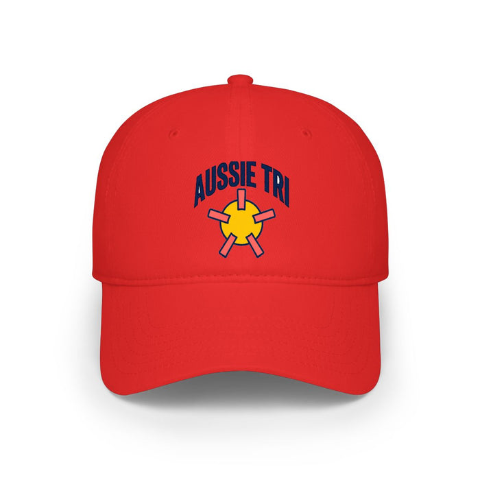 Proud Aussie Triathlete Low Profile Baseball Cap — Swim Bike Run Aussie Triathlete Gear