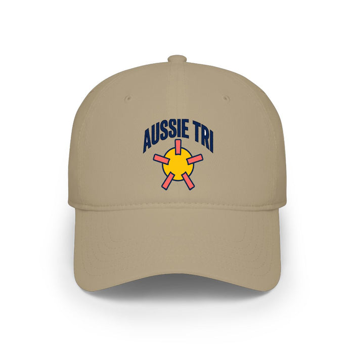 Proud Aussie Triathlete Low Profile Baseball Cap — Swim Bike Run Aussie Triathlete Gear