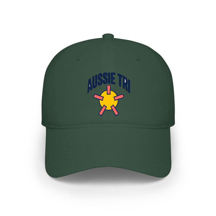 Proud Aussie Triathlete Low Profile Baseball Cap — Swim Bike Run Aussie Triathlete Gear