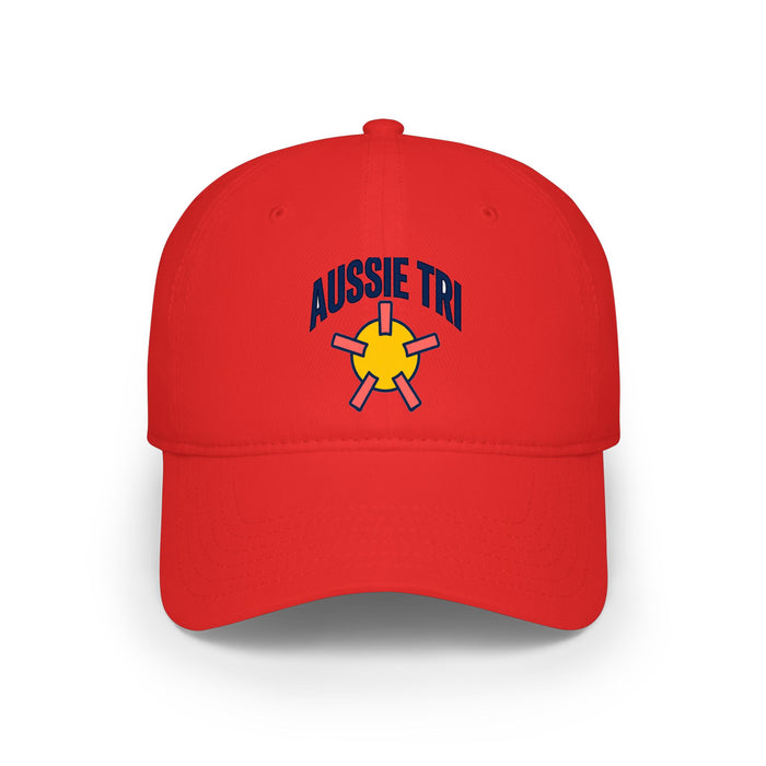 Proud Aussie Triathlete Low Profile Baseball Cap — Swim Bike Run Aussie Triathlete Gear