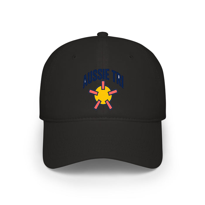 Proud Aussie Triathlete Low Profile Baseball Cap — Swim Bike Run Aussie Triathlete Gear