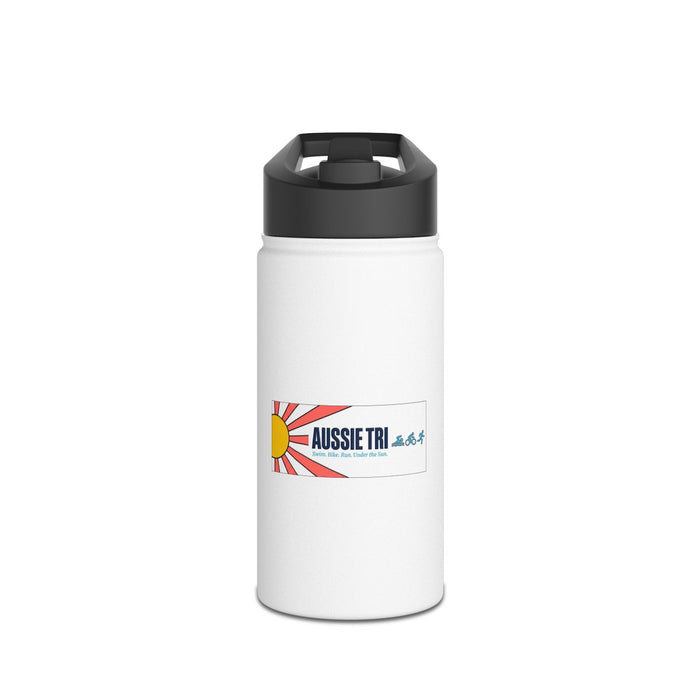 Proud Aussie Triathlete Stainless Steel Water Bottle — Swim Bike Run Aussie Triathlete Gear