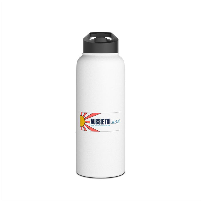 Proud Aussie Triathlete Stainless Steel Water Bottle — Swim Bike Run Aussie Triathlete Gear