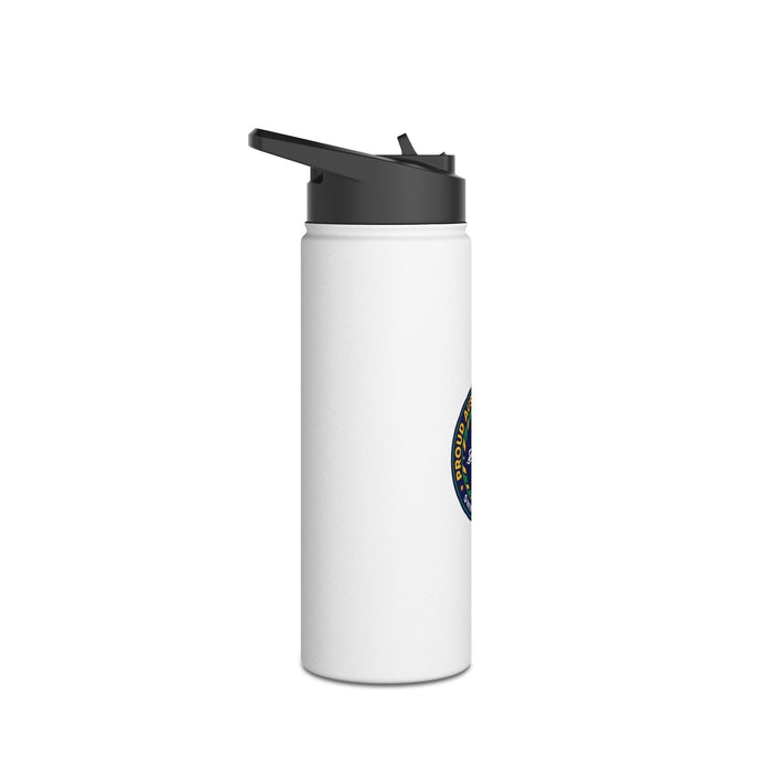 Proud Aussie Triathlete Stainless Steel Water Bottle — Swim Bike Run