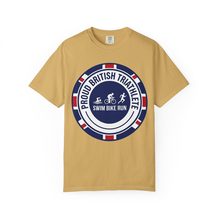 Proud British Triathlete Bella+Canvas Unisex Tee — Swim Bike Run Bri
