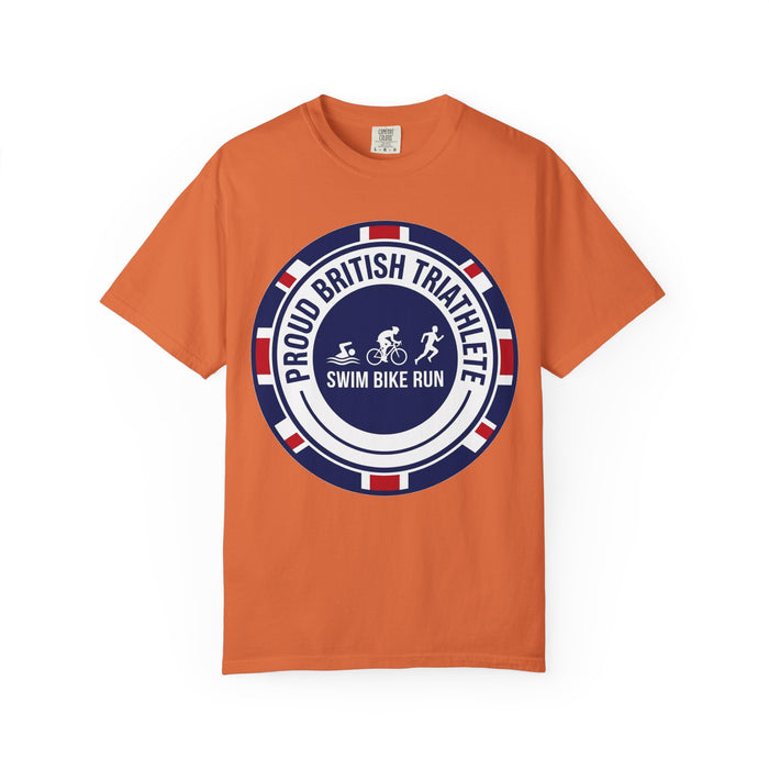 Proud British Triathlete Bella+Canvas Unisex Tee — Swim Bike Run Bri