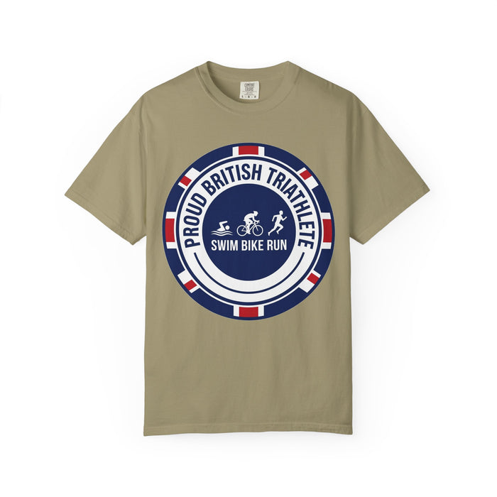 Proud British Triathlete Bella+Canvas Unisex Tee — Swim Bike Run Bri