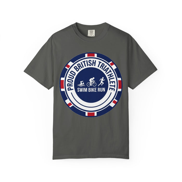 Proud British Triathlete Bella+Canvas Unisex Tee — Swim Bike Run Bri