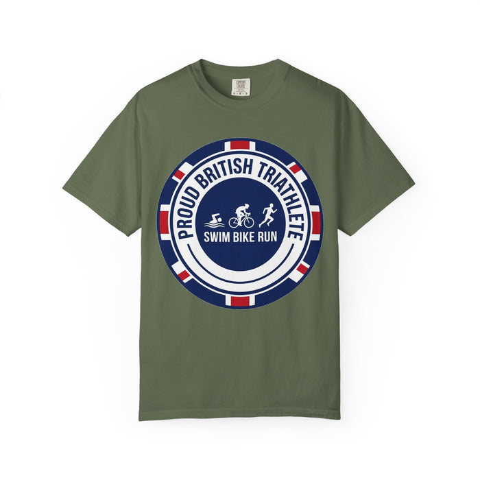Proud British Triathlete Bella+Canvas Unisex Tee — Swim Bike Run Bri